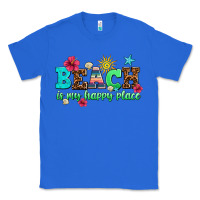 True Royal beach is my happy place Classic Tee - AdoDesignShop