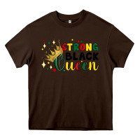Chocolate Brown strong black queen Heavy Core Tee - Artiststas