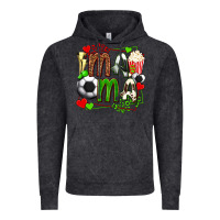 Vintage Black mama soccer with popcorn Vintage Hoodie - texasbilliewilder