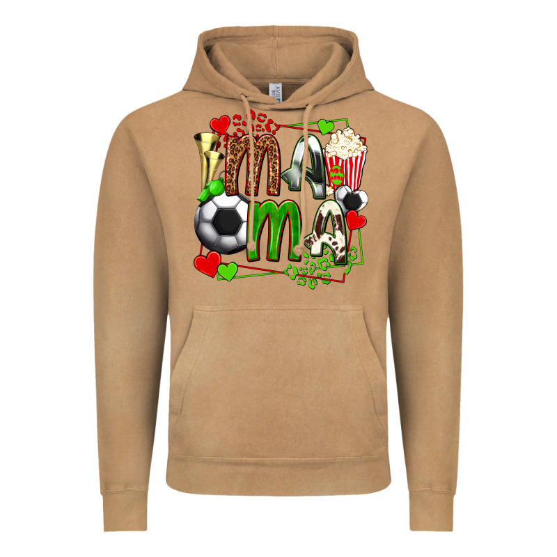 Mama Soccer With Popcorn Vintage Hoodie by texasbilliewilder | Teevron