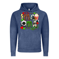 Vintage Denim mama soccer with popcorn Vintage Hoodie - texasbilliewilder