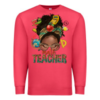 Cardinal math teacher life afro messy bun Premium Sweatshirt - NancyCooperArtShop