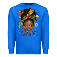 True Royal math teacher life afro messy bun Premium Sweatshirt - NancyCooperArtShop