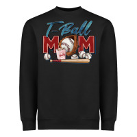 Black t ball mom Heavyweight Sweatshirt - Zillion Design Studio