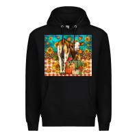 Black Western Fall Heifer Premium Hoodie - LillyAllenDesigns