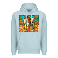 Blue Mist Western Fall Heifer Premium Hoodie - LillyAllenDesigns