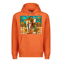 Carrot Western Fall Heifer Premium Hoodie - LillyAllenDesigns