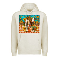 Oatmeal Heather Western Fall Heifer Premium Hoodie - LillyAllenDesigns