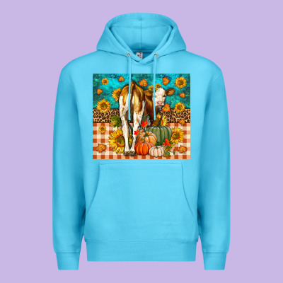 Western Fall Heifer Premium Hoodie Designed By Lillyallendesigns