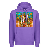 Purple Western Fall Heifer Premium Hoodie - LillyAllenDesigns