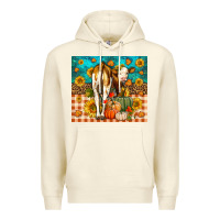 Sandshell Western Fall Heifer Premium Hoodie - LillyAllenDesigns