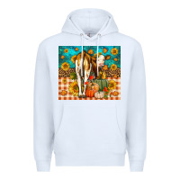 White Western Fall Heifer Premium Hoodie - LillyAllenDesigns