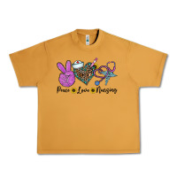 Peanut Butter peace love nursing Urban Heavy Tee - CowhideDigitalArt