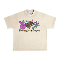 Sandshell peace love nursing Urban Heavy Tee - CowhideDigitalArt