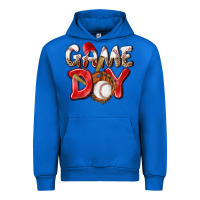 Cobalt Game day Baseball Urban Hoodie - NancyCooperArtShop