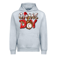 Heather Grey Game day Baseball Urban Hoodie - NancyCooperArtShop