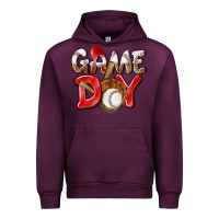Mauve Wine Game day Baseball Urban Hoodie - NancyCooperArtShop