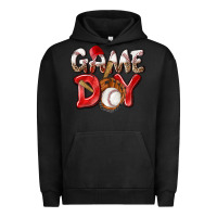Pigment Black Game day Baseball Urban Hoodie - NancyCooperArtShop