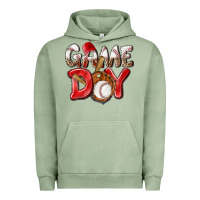Pigment Oil Green Game day Baseball Urban Hoodie - NancyCooperArtShop