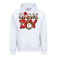 White Game day Baseball Urban Hoodie - NancyCooperArtShop