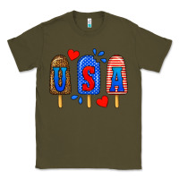 Army Green usa popsicles Classic Tee - BundleAndBundleShop