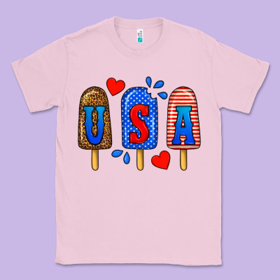 Usa Popsicles Classic Tee Designed By Bundleandbundleshop