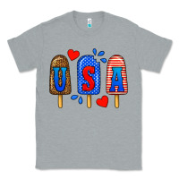 Heather Grey usa popsicles Classic Tee - BundleAndBundleShop