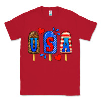 Red usa popsicles Classic Tee - BundleAndBundleShop