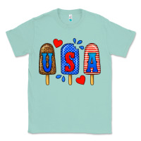 Seafoam usa popsicles Classic Tee - BundleAndBundleShop