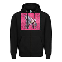 Black unicorn Zipper Hoodie - LillyAllenDesigns