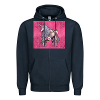 Navy unicorn Zipper Hoodie - LillyAllenDesigns