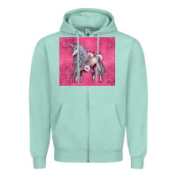 Seafoam unicorn Zipper Hoodie - LillyAllenDesigns
