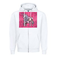 White unicorn Zipper Hoodie - LillyAllenDesigns