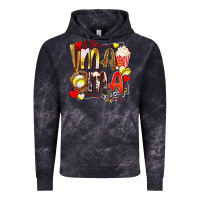Cloud Black mama softball baseball with popcorn Vintage Hoodie - texasbilliewilder