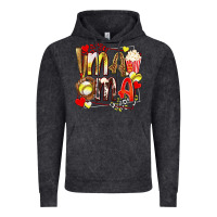 Vintage Black mama softball baseball with popcorn Vintage Hoodie - texasbilliewilder