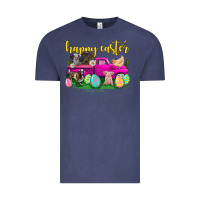 Vintage Denim happy easter truck with farm animal Vintage Tee - Neo Western
