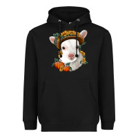 Black cute baby lamb thanksgiving nancy Heavyweight Hoodie - NancyCooperArtShop