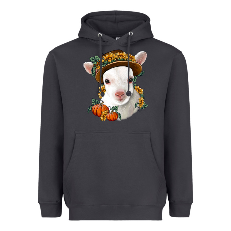 Cute Baby Lamb Thanksgiving Nancy Heavyweight Hoodie by NancyCooperArtShop | Teevron
