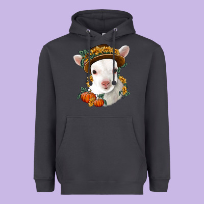 Cute Baby Lamb Thanksgiving Nancy Heavyweight Hoodie Designed By Nancycooperartshop