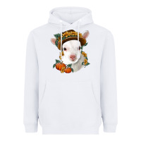 White cute baby lamb thanksgiving nancy Heavyweight Hoodie - NancyCooperArtShop