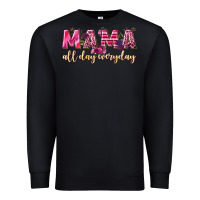 Black mama all day everyday Premium Sweatshirt - NancyCooperArtShop
