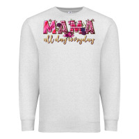 Oatmeal Heather mama all day everyday Premium Sweatshirt - NancyCooperArtShop