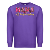 Purple mama all day everyday Premium Sweatshirt - NancyCooperArtShop