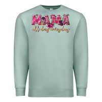 Seafoam mama all day everyday Premium Sweatshirt - NancyCooperArtShop