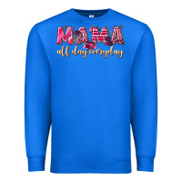 True Royal mama all day everyday Premium Sweatshirt - NancyCooperArtShop