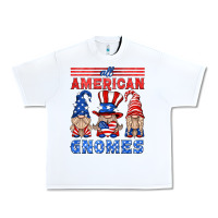 White all american gnomes Urban Heavy Tee - HRA Design Shop
