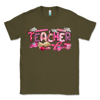 Army Green breast cancer teacher Classic Tee - Artiststas
