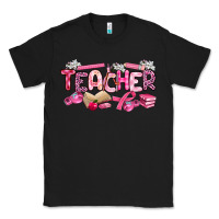 Black breast cancer teacher Classic Tee - Artiststas