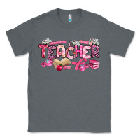 Charcoal Heather breast cancer teacher Classic Tee - Artiststas