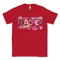 Red breast cancer teacher Classic Tee - Artiststas